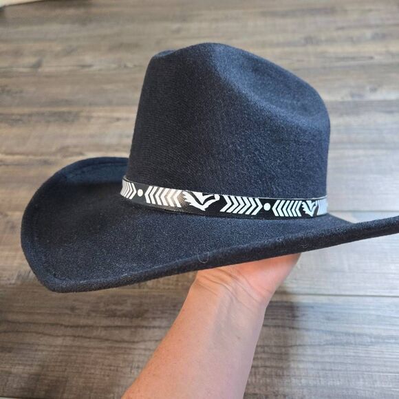 Pigalle cowgirl hat size 6 1/2 black extra small women\'s or youth main image 8